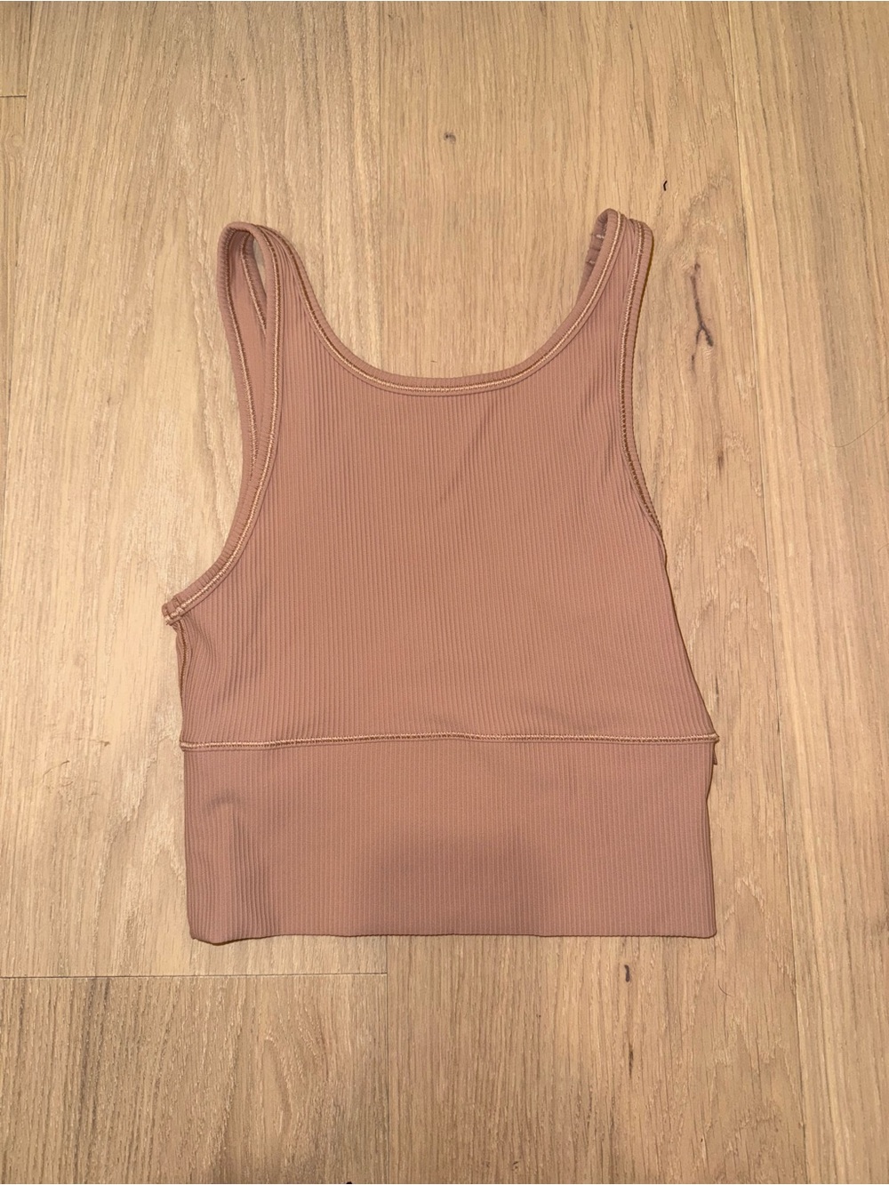 lululemon athletica Ribbed Tank in Dusty Rose/Tan